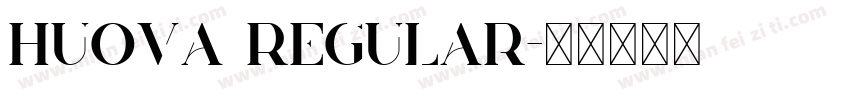 Huova Regular字体转换